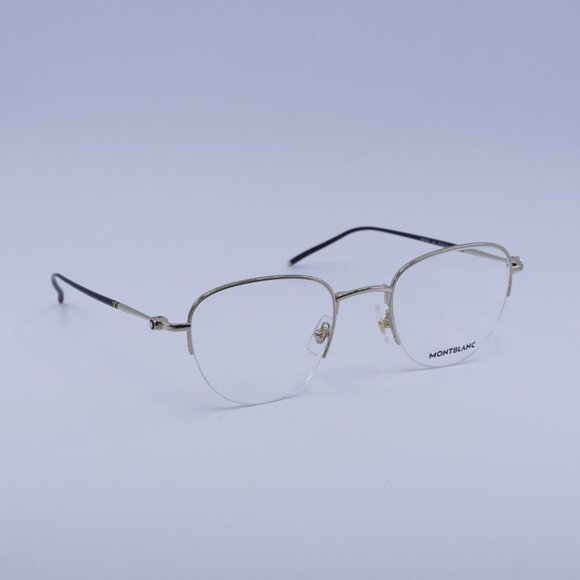 Montblanc MB0129O 004 Eyeglasses Gold 52mm Aviator Frame - Picture 5 of 11